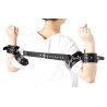 BDSMaster Attaches Bras-Poignets BACK BICEPS Noires